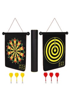 Spall Magnetic Dart Board for Kids,17 Inch Double Sided Dart Board Game Set, Indoor Outdoor DartBoard Game with 6pcs Safe Magnetic Darts, Gifts for Teenage  - Image 1