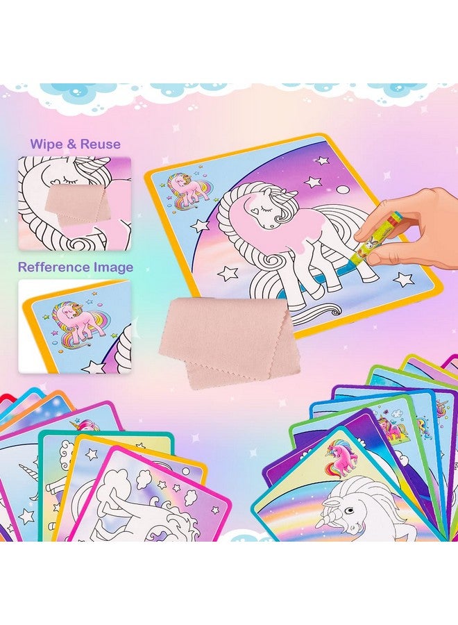 Toysbox Toysbox Color It Wipe It Unicorn | Reusable Coloring Sheets for Kids for Fun Activity - Image 3