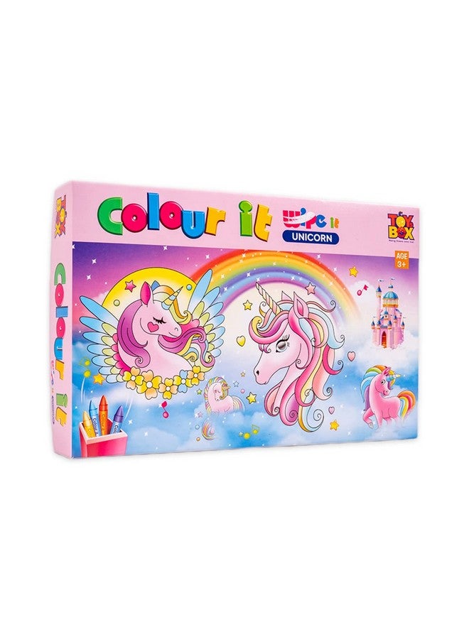 Toysbox Toysbox Color It Wipe It Unicorn | Reusable Coloring Sheets for Kids for Fun Activity - Image 1