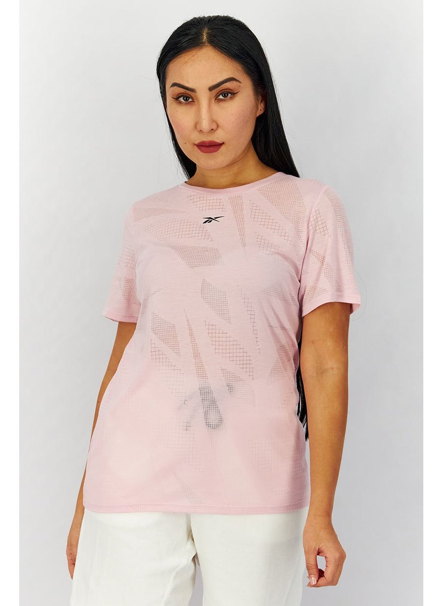 Women Sportswear Fit Short Sleeve Burnout T-shirt, Pink - pzsku/ZA74D6FC4F3FC3937F300Z/45/_/1724351024/b7f7ce34-63c7-4fd4-af3e-5af25340aa2a