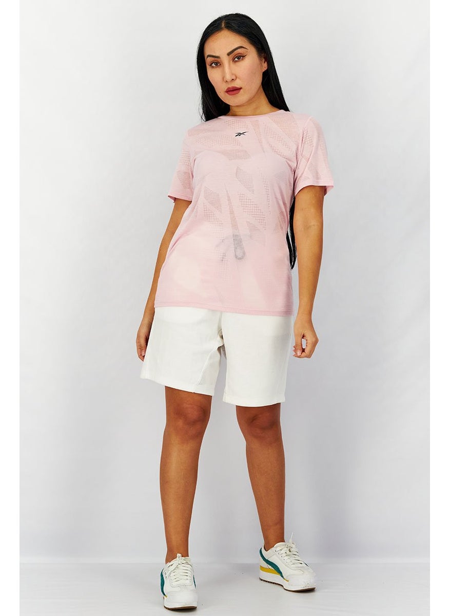 Women Sportswear Fit Short Sleeve Burnout T-shirt, Pink - pzsku/ZA74D6FC4F3FC3937F300Z/45/_/1740492870/9a4dbf7b-cb28-431e-b8e4-ffe2b7f49ded