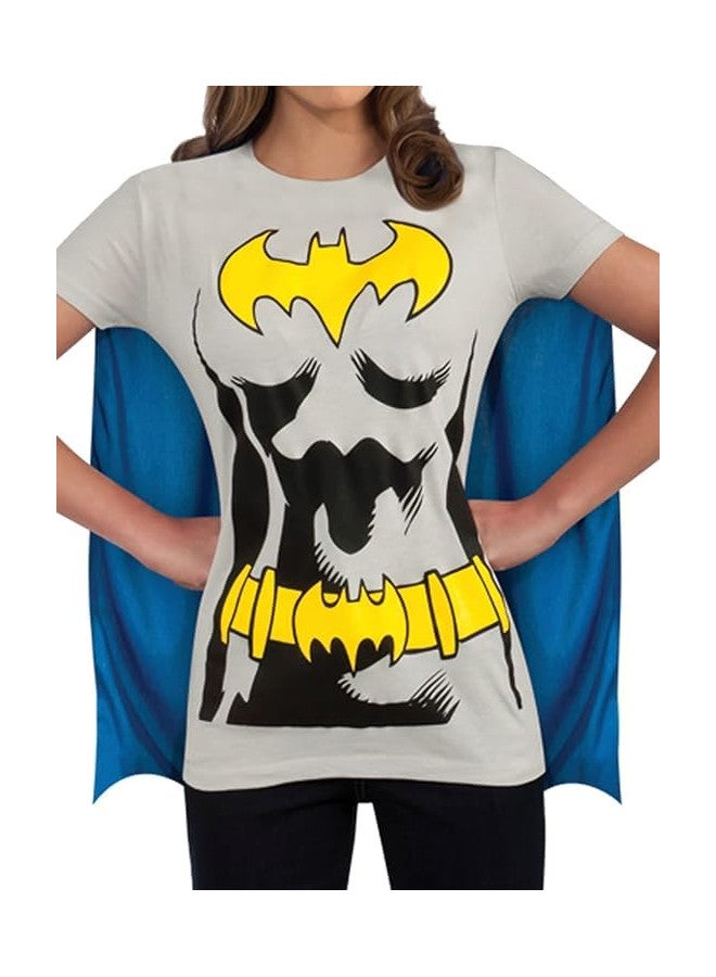 Rubies DC Comics Women's Batgirl Costume T-shirt With Cape and Mask, Black, Medium - Image 3