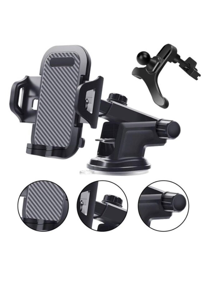 حامل هاتف للسيارة | حامل هاتف لاسلكي للزجاج الأمامي | حامل هاتف محمول عالمي مانع للانزلاق للاستخدام بدون يدين - Image 5