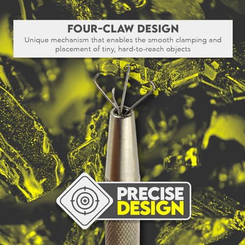 SE Pick-Up Tool with 4 Prongs - Jewelry Making Accessory - 4 Prongs Grabber for Tiny Objects - 4.5 inch Claw Pick-up Tool - 860PT - Image 3
