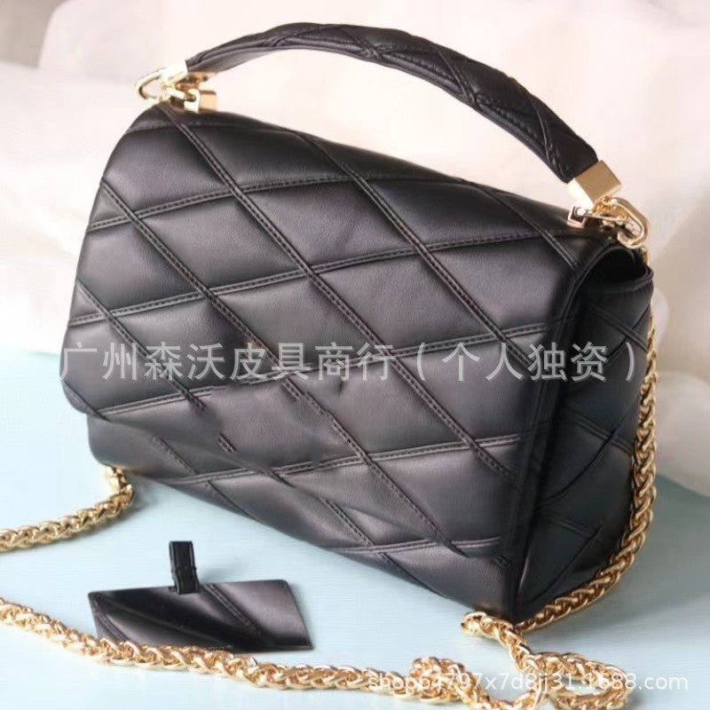 Women'S Bag 2023Go-14Mm Sheepskin Twist-Lock Handbag Crossbody Chain Bag M22891 French Style Light Luxury Shoulder Bag - Image 2