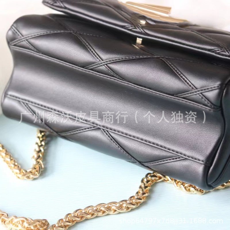 Women'S Bag 2023Go-14Mm Sheepskin Twist-Lock Handbag Crossbody Chain Bag M22891 French Style Light Luxury Shoulder Bag - Image 4