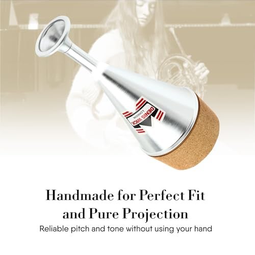 Denis Wick Stopping Mute for French Horn, 5525 - Accessories for Brass Players - Lower Tone Register - Practice Stop Mute for Learning French Horn - 7.48 x 4.53 x 4.53 inche - Image 5