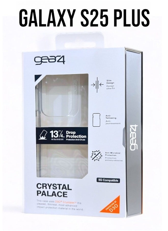 جيرفور جراب موبايل جالكسي اس 25 بلس (Galaxy S25 Plus) مضاد للصدمات, غطاء حماية مضاد للخدش, مصنوع من البولي يورثين الحراري عالي الجودة - شفاف  - Image 4