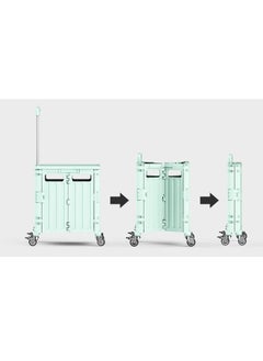GT-Wheel 65L Foldable Utility Rolling Shopping Cart Heavy Duty Portable with 4 Wheels  - Image 4