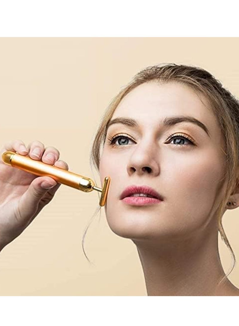 Experience Luxurious Skincare with the 24K Gold Electric Massager – Rejuvenate Your Skin with Vibrational Therapy - Image 1