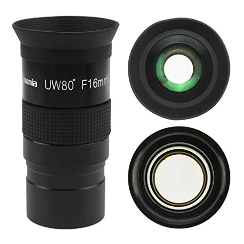 Astromania Fully Multi-Coated 1.25" Ultra-Wide 80 Degree Eyepiece for Telescope - F16mm - Image 3