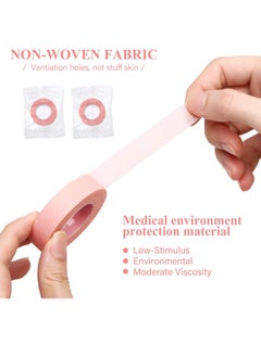 6 Rolls Eyelash Extension Tape, Breathable Adhesive Tape Fabric Eyelash Strip for Sensitive Skin Pink (0.5 inch x 10 yards) - pzsku/ZA74DDF210098AADAF411Z/45/_/1711483876/4dfad41d-2617-4ced-8b63-ccab797a486f