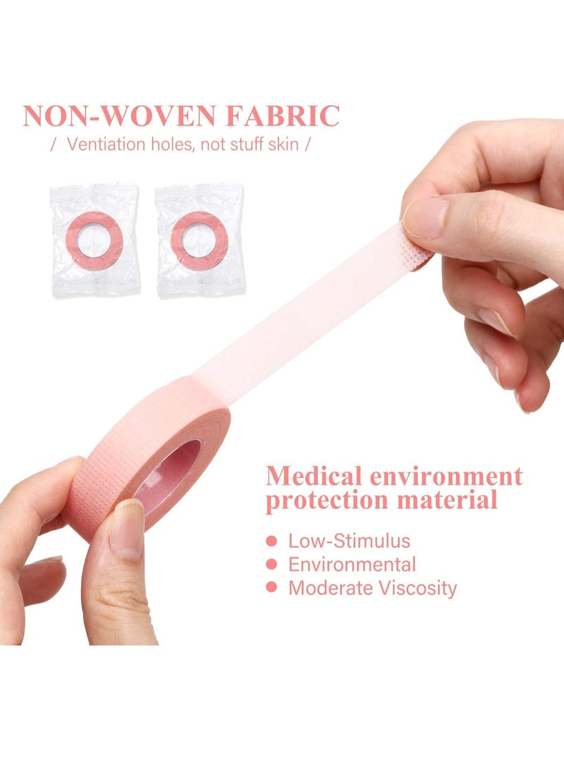 Generic 6 Rolls Eyelash Extension Tape, Breathable Adhesive Tape Fabric Eyelash Strip for Sensitive Skin Pink (0.5 inch x 10 yards)  - Image 3