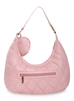 CAPRESE Caprese Briar Abstract Pink Faux Leather Medium Hobo Handbag  - Image 4