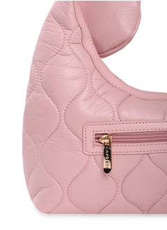 CAPRESE Caprese Briar Abstract Pink Faux Leather Medium Hobo Handbag  - Image 5