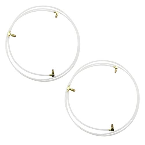 LAFORMO Pair(2) Convertible Power Top Hydraulic Fluid Hose Lines & Fittings Plastic Hoses Compatible With F-ord Mustang, Mercury Cougar, LTD, Chevy Chevelle, Oldsmobile Cutlass, Pontiac GTO - Image 1