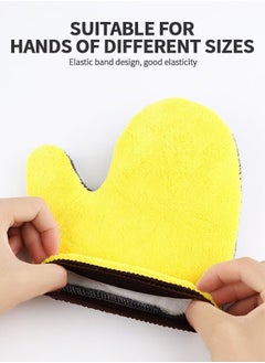 GROIC 2 Pieces Car Wash Mitts Microfiber Car Wash Mitt,  Lint Free Soft Double Sided Scratch-Free Wash Mitt, Safe Washing With Any Car Soap, Bucket, Foam Gun, Foam Cannon, Other Cleaning Supplies  - Image 5