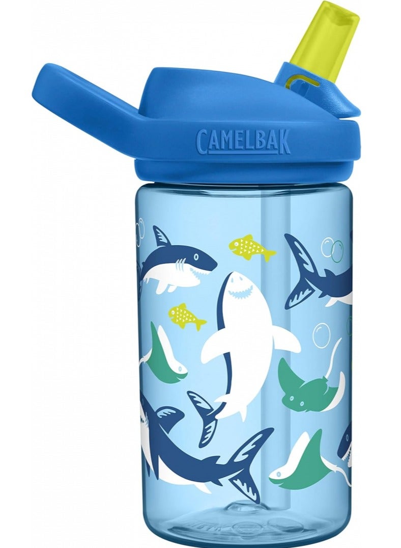 كاميلباك زجاجة إيدي + 14 أونصة للأطفال من سمك القرش والأشعة مع تجديد تريتان - Image 4