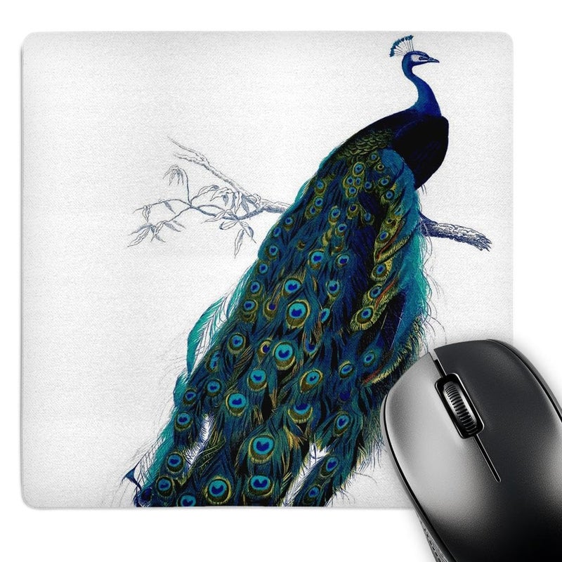 3dRose Vintage Peacock Mouse Pad (mp_183272_1) - Image 1