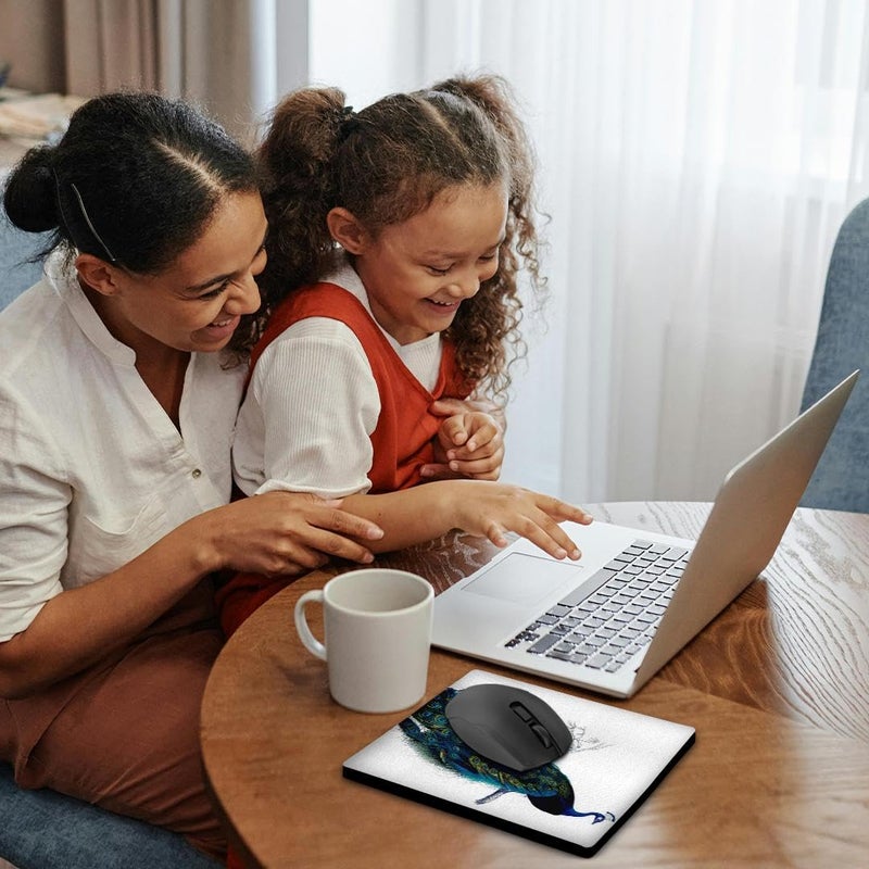 3dRose Vintage Peacock Mouse Pad (mp_183272_1) - Image 2