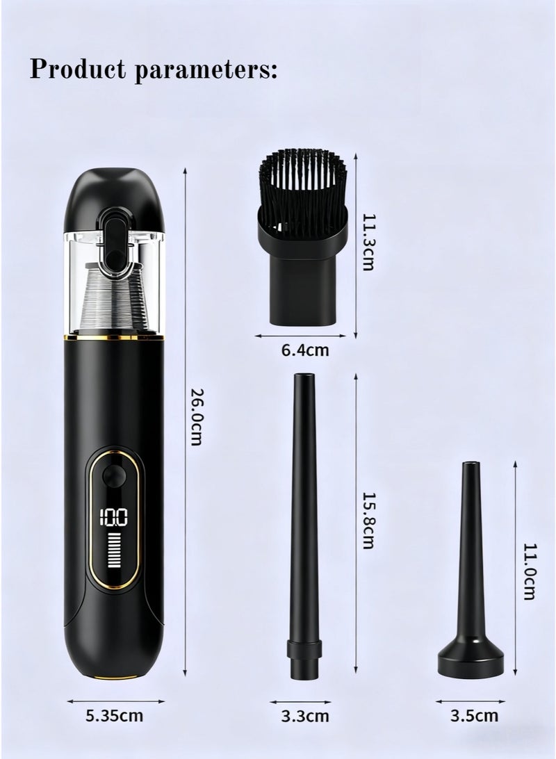 Beautiful Handheld Vacuum Cleaner, Suitable For Car And Small Home Use, Powerful Suction, Uses A Brushless Motor, Portable Vacuum Cleaner, New Handheld Vacuum Cleaner. - Image 2