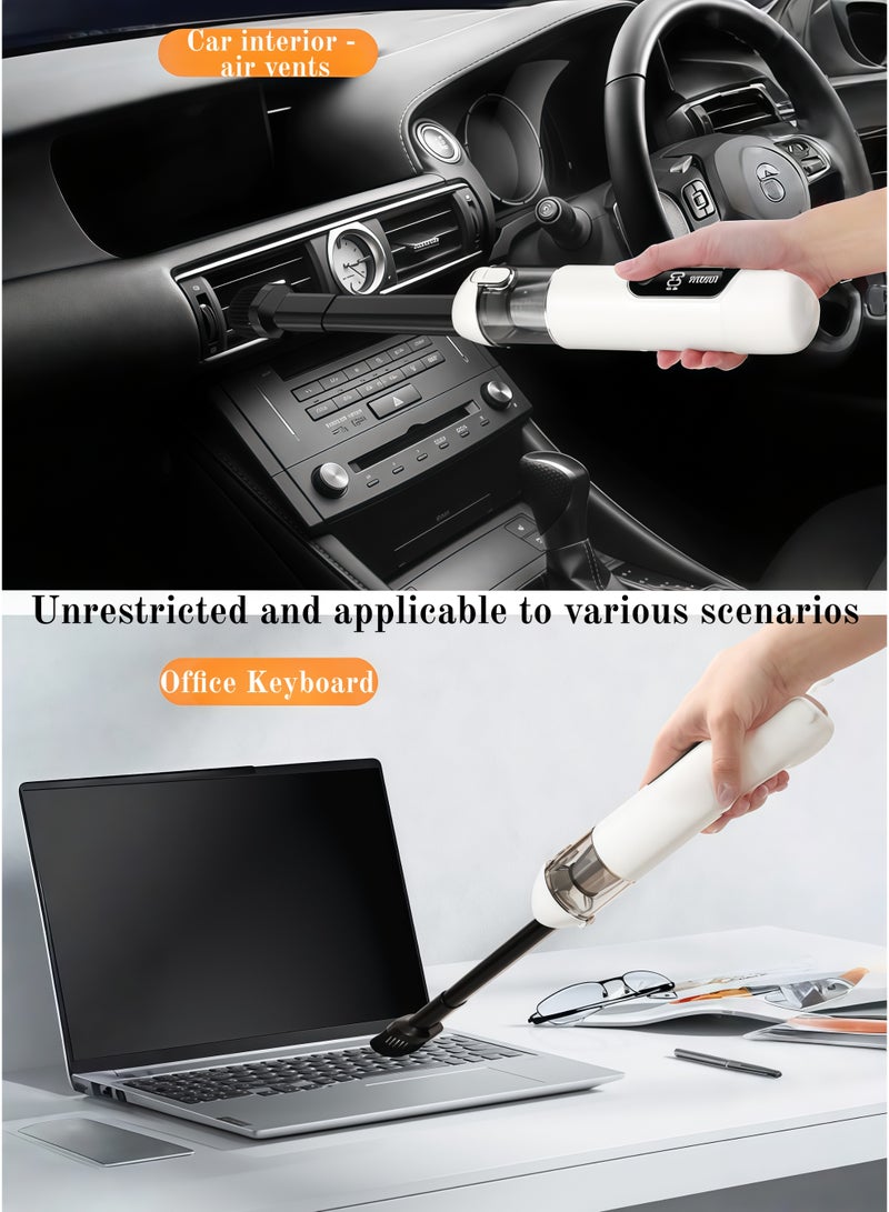 Beautiful Handheld Vacuum Cleaner, Suitable For Car And Small Home Use, Powerful Suction, Uses A Brushless Motor, Portable Vacuum Cleaner, New Handheld Vacuum Cleaner. - Image 4