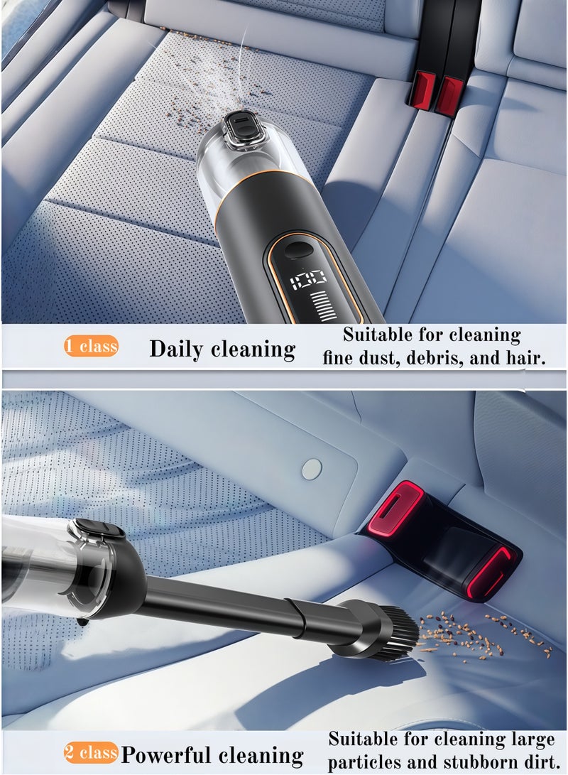 Beautiful Handheld Vacuum Cleaner, Suitable For Car And Small Home Use, Powerful Suction, Uses A Brushless Motor, Portable Vacuum Cleaner, New Handheld Vacuum Cleaner. - Image 5