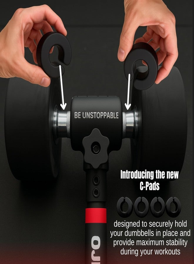 OJEXA Dumbbell Converter to Barbell Set - Adjustable weights & Up to 200 lb Capacity Weight barbell - barbell dumbbell converter for home gym - Weight Lifting for full Body Workouts - Image 5