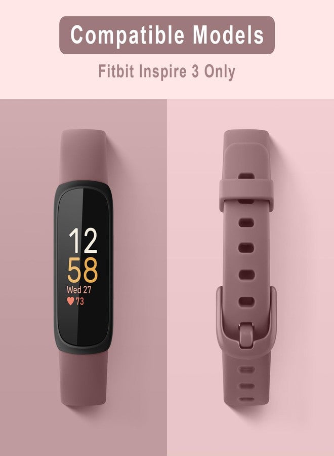 مجموعة من 6 أساور لساعة Fitbit Inspire 3، مناسبة للرجال والنساء، مصنوعة من السيليكون الناعم، قابلة للتعديل، بديلة لأحزمة المعصم، متوافقة مع جهاز تتبع اللياقة البدنية Fitbit Inspire 3. - Image 2