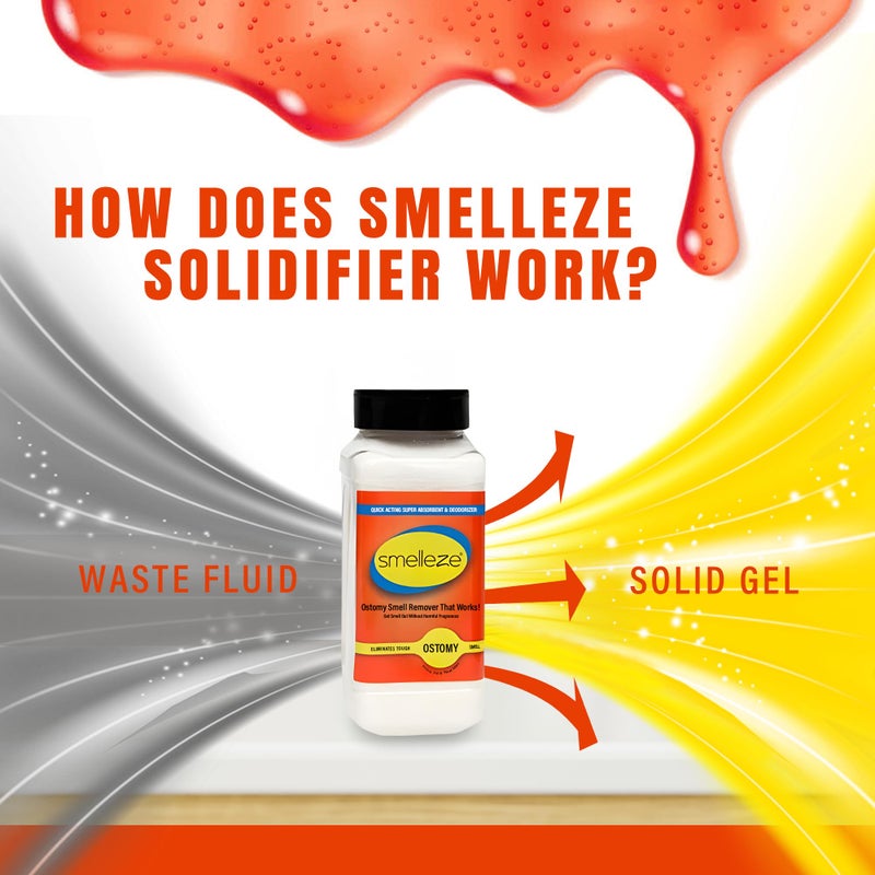 SMELLEZE Ostomy Bag Smell Removal Deodorizer: 2 lb. Granules Eliminate Embarrassing Ostomy, Colostomy, Stoma & Ileostomy Odor - Image 5