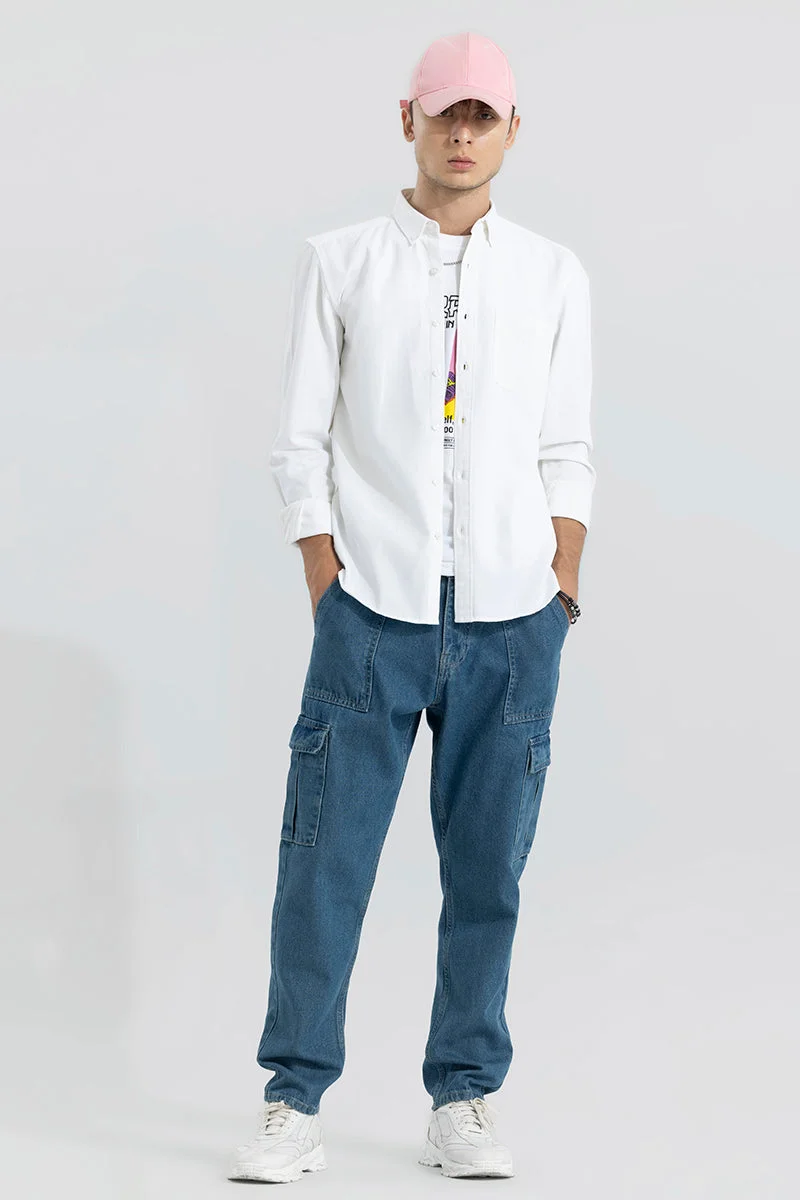 SNITCH Dawn Mid Blue Baggy Fit Jeans