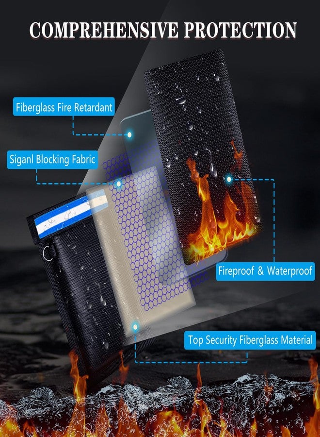 ocuvaep Faraday Bag for Phones and Car Keys 2 Pack, Signal Blocking Pouch, Anti-Theft Faraday Cage, Fireproof & Waterproof Cell Phone Signal Blocking Bag - Image 4