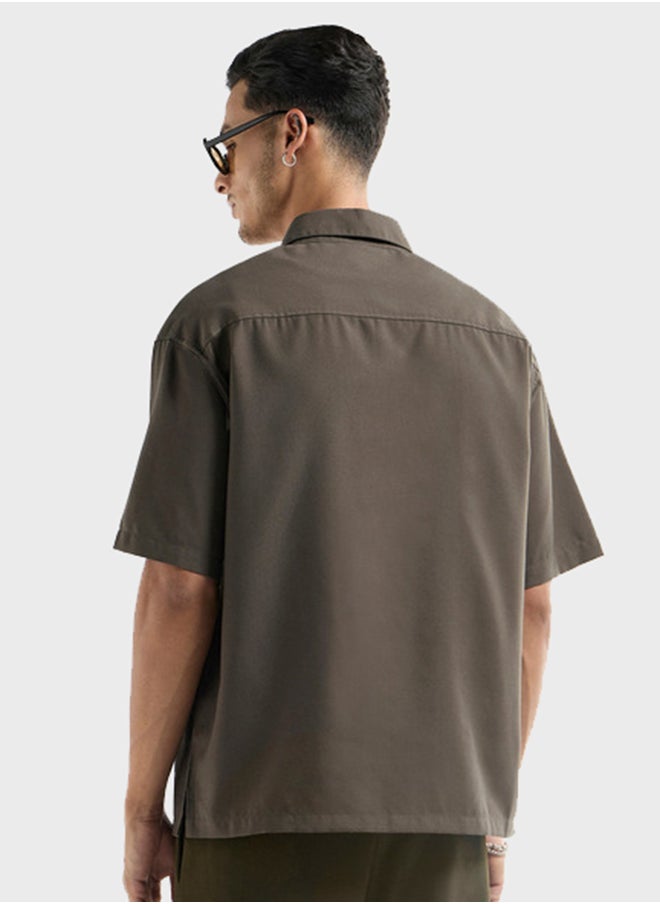 FAV Regular Fit Solid Shirt  - Image 2