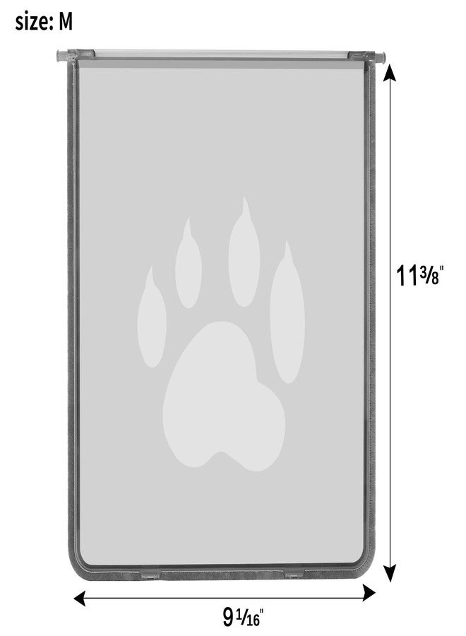CEESC Replacement Dog Door Flap for Medium Dog Doors, Made of Non-Toxic Material, Dimensions: 9 1/16" x 11 3/8" - Image 3