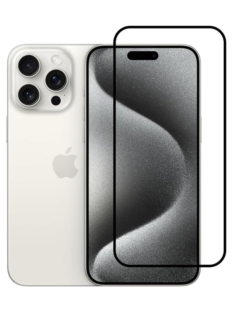 Generic Screen Protector for iPhone 16 Pro Max tempered Glass Screen Protector 9H hardness Scratch Resistance iPhone 16 Pro Max edge to edge glass Tempered Glass (6D, iPhone 16 Pro Max)  - Image 2