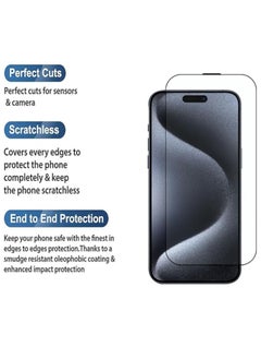 Generic Screen Protector for iPhone 16 Pro Max tempered Glass Screen Protector 9H hardness Scratch Resistance iPhone 16 Pro Max edge to edge glass Tempered Glass (6D, iPhone 16 Pro Max)  - Image 4