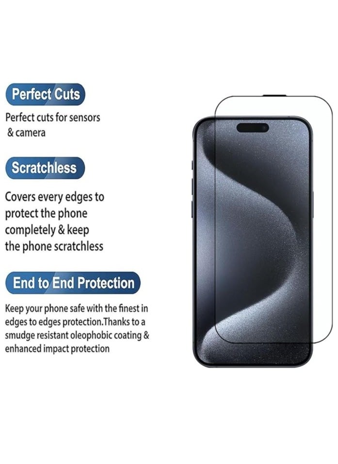 Generic Screen Protector for iPhone 16 Pro Max tempered Glass Screen Protector 9H hardness Scratch Resistance iPhone 16 Pro Max edge to edge glass Tempered Glass (6D, iPhone 16 Pro Max)  - Image 4