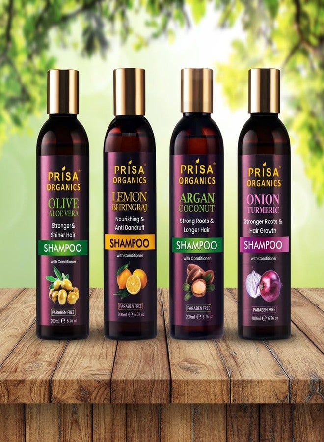 Prisa Organics شامبو بريسا أورجانيكس بالزيتون والصبار لشعر أقوى وأكثر لمعاناً | مع بلسم | خالٍ من البارابين (200 مل) - Image 5