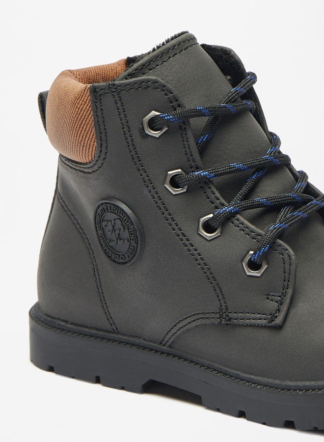 LBL by Shoexpress Boys Solid Ankle Boots with Zip Closure - Image 5