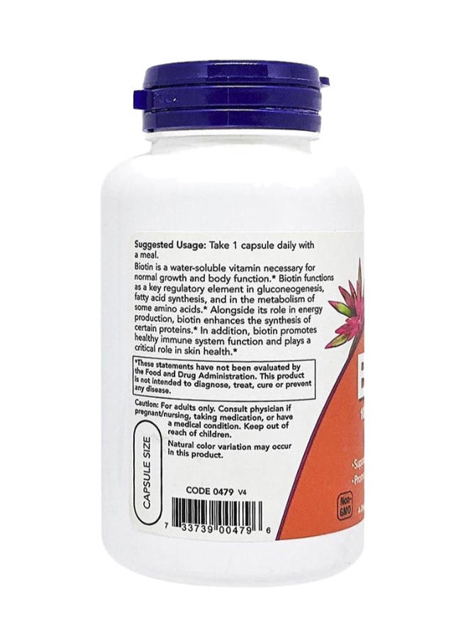 now - Biotin Extra Strength 10,000 mcg Veg Capsules 120's - Image 1