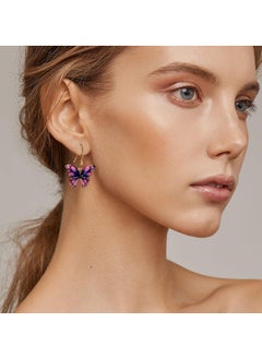 Huitich 5pcs Colorful Butterfly Dangle Earrings Set  - Image 2