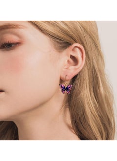 Huitich 5pcs Colorful Butterfly Dangle Earrings Set  - Image 5