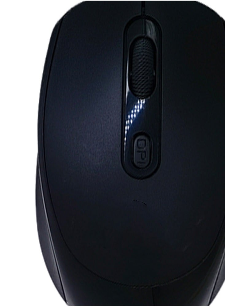 KUYING - Wireless Mouse with Silent Click Black Color - Image 1