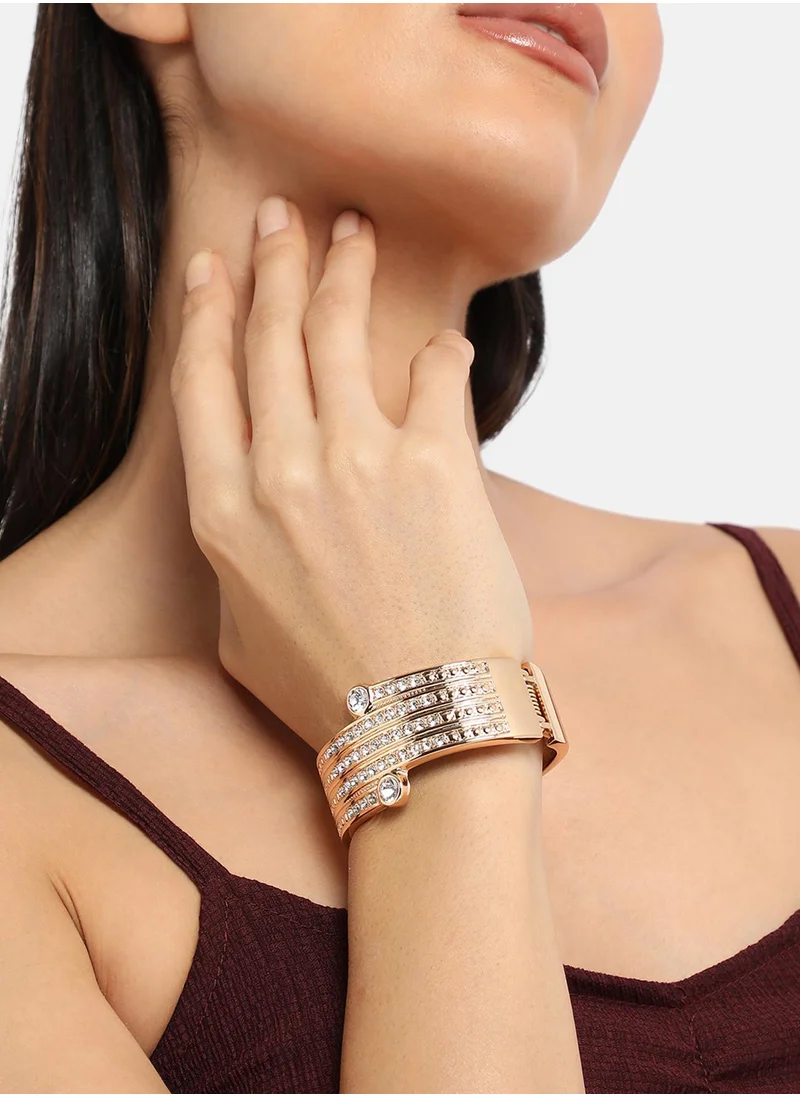 SOHI Embellished Lined Bracelet