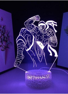 althiqahkey League of Legends 3D Illusion Table Lamp LED Night Light Stand Base The Blind Monk Neon Friend Room Decor 16 Color With Remote  - Image 2