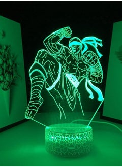 althiqahkey League of Legends 3D Illusion Table Lamp LED Night Light Stand Base The Blind Monk Neon Friend Room Decor 16 Color With Remote  - Image 1