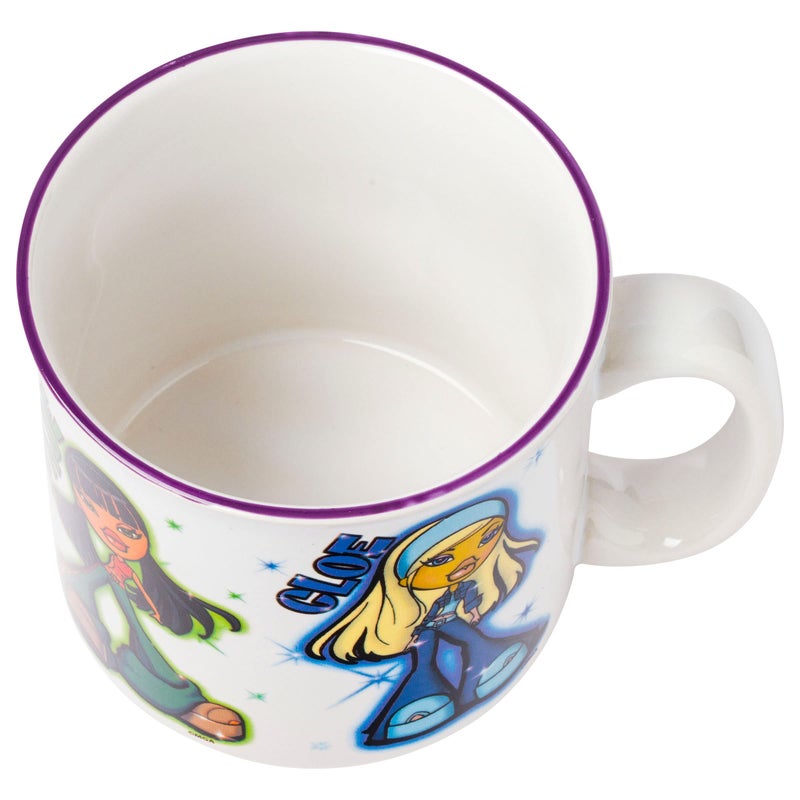 Silver Buffalo Bratz Dolls Featuring Yasmin, Sasha, Jade, and Cloe Ceramic Camper Mug, 20 Ounces - Image 4