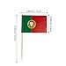 JAVD 100 Pcs Portugal Flag Cake Topper 138in x 1in Wood Toothpick Party Decoration Wedding Birthday - Image 4
