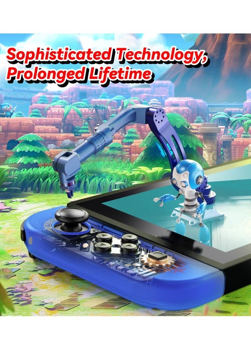 SWITCH 0 Wireless Joy-Con Controllers for Switch L/R Replacement Compatible with Switch/Lite/OLED Joystick with Wake-up Screenshot and Dual Vibration (Dark Blue) - Image 2