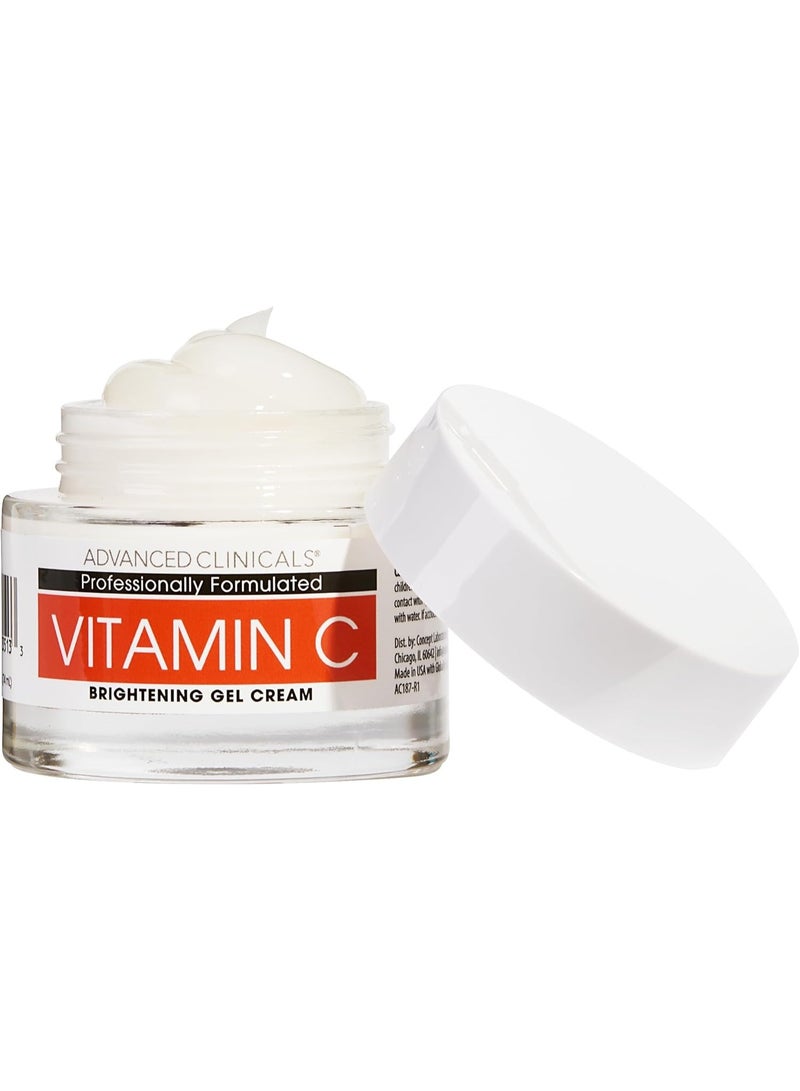 أدفانسد كلينيكال جل كريم فيتامين سي لتفتيح الوجه من أدفانسد كلينيكالز مع النياسيناميد وحمض الهيالورونيك، لوشن مرطب بفيتامين سي للوجه يقلل بشكل واضح من مظهر البقع الداكنة ولون البشرة غير الموحد، 25 أونصة سائلة - Image 4